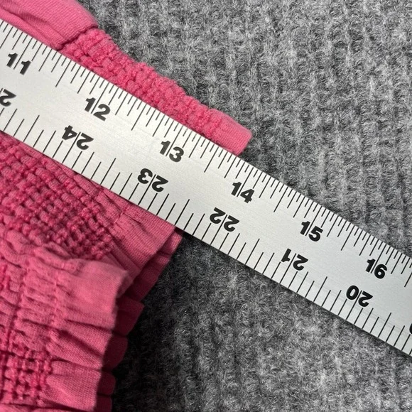 Umgee Midi Dress Womens XL Rose Swiss Dot Tiered Puff Sleeve Boho Cottage Garden - Picture 12 of 12